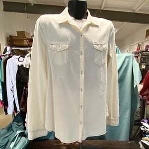 Off White Denim ButtonDown Shirt/L